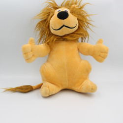 Doudou peluche lion beige CREDIT LYONNAIS LCL