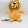 Doudou peluche lion beige CREDIT LYONNAIS LCL