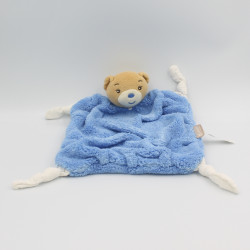 Doudou plat ours plume bleu Blue KALOO