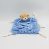 Doudou plat ours plume bleu Blue KALOO