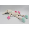 Doudou et compagnie lapin pantin beige bleu rose LES CHOUPIDOUX