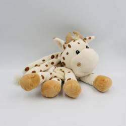 Doudou sac vache blanche taches marrons