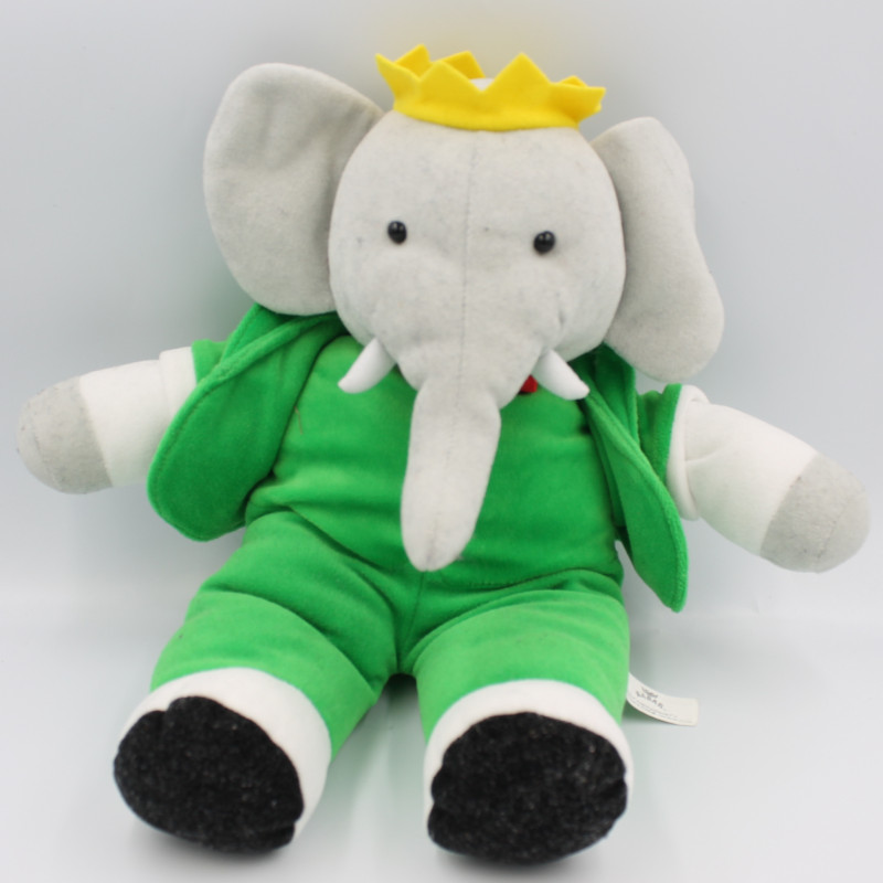 Peluche Babar l'éléphant LANSAY 35 cm