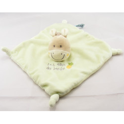 Doudou cheval rose les amis du jardin BEBEREVE