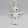 Doudou lapin blanc étoiles BOUT'CHOU BOUTCHOU