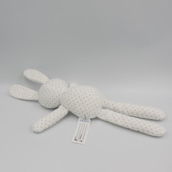 Doudou lapin blanc étoiles BOUT'CHOU BOUTCHOU