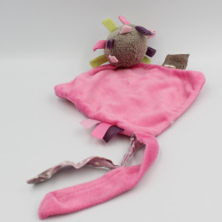Doudou plat hérisson marron gris rose vert Manon NATTOU