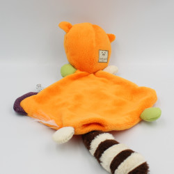 Doudou plat panda orange PANDI PANDA