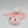 Doudou plat licorne rose arc en ciel TOM & KIDDY TOMKIDS