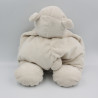 Grand Doudou ours beige gris Tonton Tidou NOUKIE'S