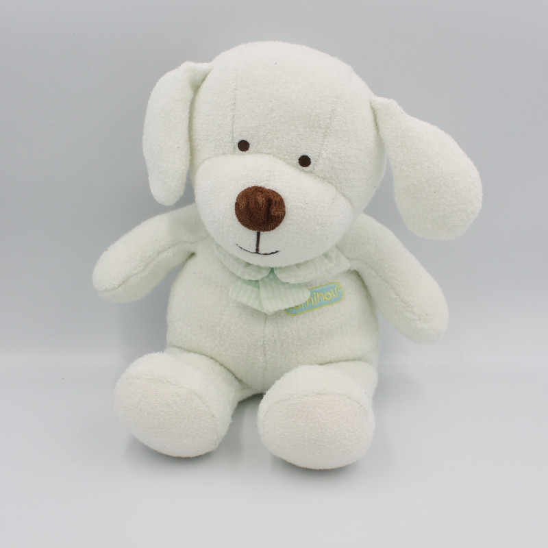 Doudou chien Luminou vert JEMINI