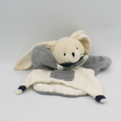 Doudou et Compagnie plat lapin blanc gris seraphin