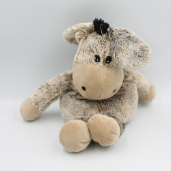 Peluche micro-ondable bouillotte ane cheval marron WARMIES