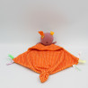 Doudou plat lapin rose orange à pois ZEEMAN