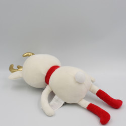Doudou renne cerf blanc rouge or VERTBAUDET