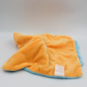 Doudou plat dinosaure orange bleu jaune KIABI KITCHOUN