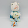 Doudou musical chat bleu vert voiture NICOTOY KIABI