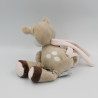 Doudou musical faon biche beige marron rose NATTOU