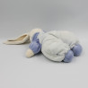 Doudou lapin bleu trèfle NOUNOURS