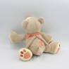 Doudou musical ours beige jaune orange Pol et Jade NATTOU