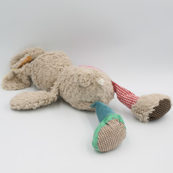 Doudou lapin beige marron jaune rose vert bleu rouge pois NICOTOY