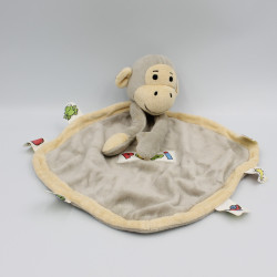 Doudou plat singe gris Popi BAYARD JEUNESSE