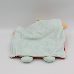 Doudou plat souris rouge bleu écureuil KALOO