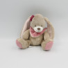 Doudou lapin beige rose Nina NATTOU