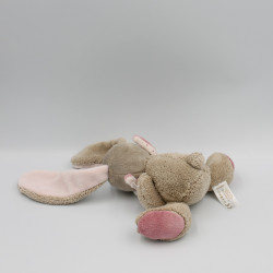 Doudou lapin beige rose Nina NATTOU
