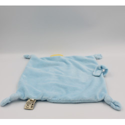 Doudou plat coquillage dauphin bleu MOTS D'ENFANTS