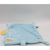 Doudou plat coquillage dauphin bleu MOTS D'ENFANTS