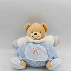 Doudou ours patapouf bleu blanc K sporty KALOO