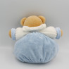Doudou ours patapouf bleu blanc K sporty KALOO