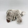 Doudou Peluche lapin marron blanc HISTOIRE D'OURS 20 cm