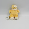 Doudou musical chat jaune cocard blanc TEX