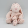 Doudou musical lapin rose vichy JELLYCAT