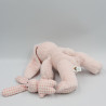 Doudou musical lapin rose vichy JELLYCAT