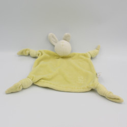 Doudou plat lapin vert OBAIBI