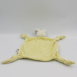 Doudou plat lapin vert OBAIBI