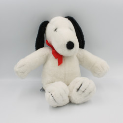 Peluche chien blanc noir Snoopy AJENA