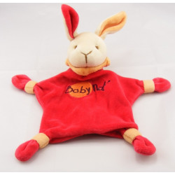 Doudou lapin rouge mouchoir BABY NAT