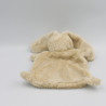 Doudou plat lapin beige empreintes NICOTOY
