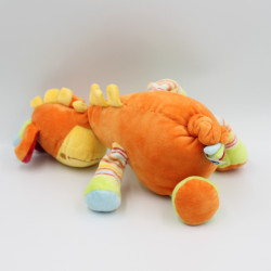 Doudou musical Girafe jaune orange MOTS D'ENFANTS