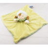 Doudou fille fillette tenue verte bleue bonnet rayé MOTS D'ENFANTS