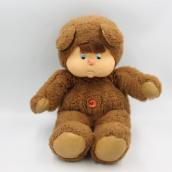 Ancienne Peluche ours marron Nombrilou AJENA