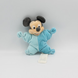 Doudou semi plat souris Mickey bleu DISNEY BABY