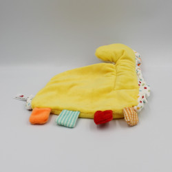 Doudou plat girafe jaune orange étoiles NICOTOY