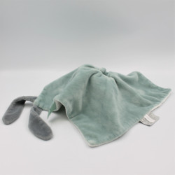 Doudou plat panda blanc gris vert crocodile NATTOU