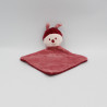 Doudou plat Abeille papillon rose bordeaux joie et bonheur Sucre D'Orge
