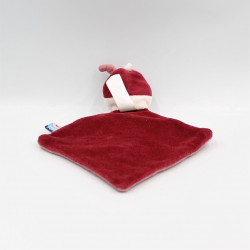 Doudou plat Abeille papillon rose bordeaux joie et bonheur Sucre D'Orge